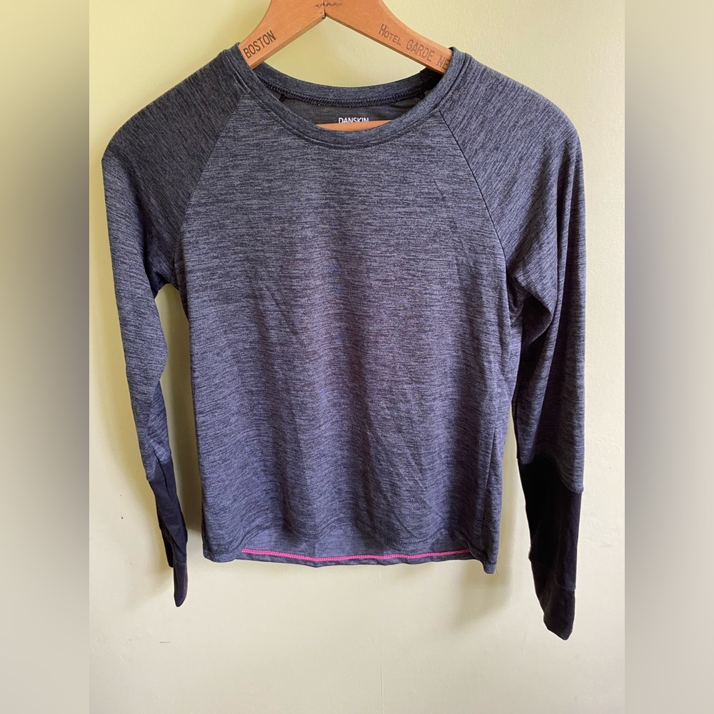 Danskin NOW GIRLS Grey Heather Long Sleeve